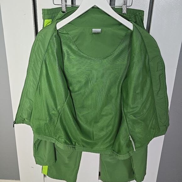 Nike Silver‎ Tab Two-Piece Green Windbreaker Tracksuit Woman M Running Sports - Picture 3 of 14